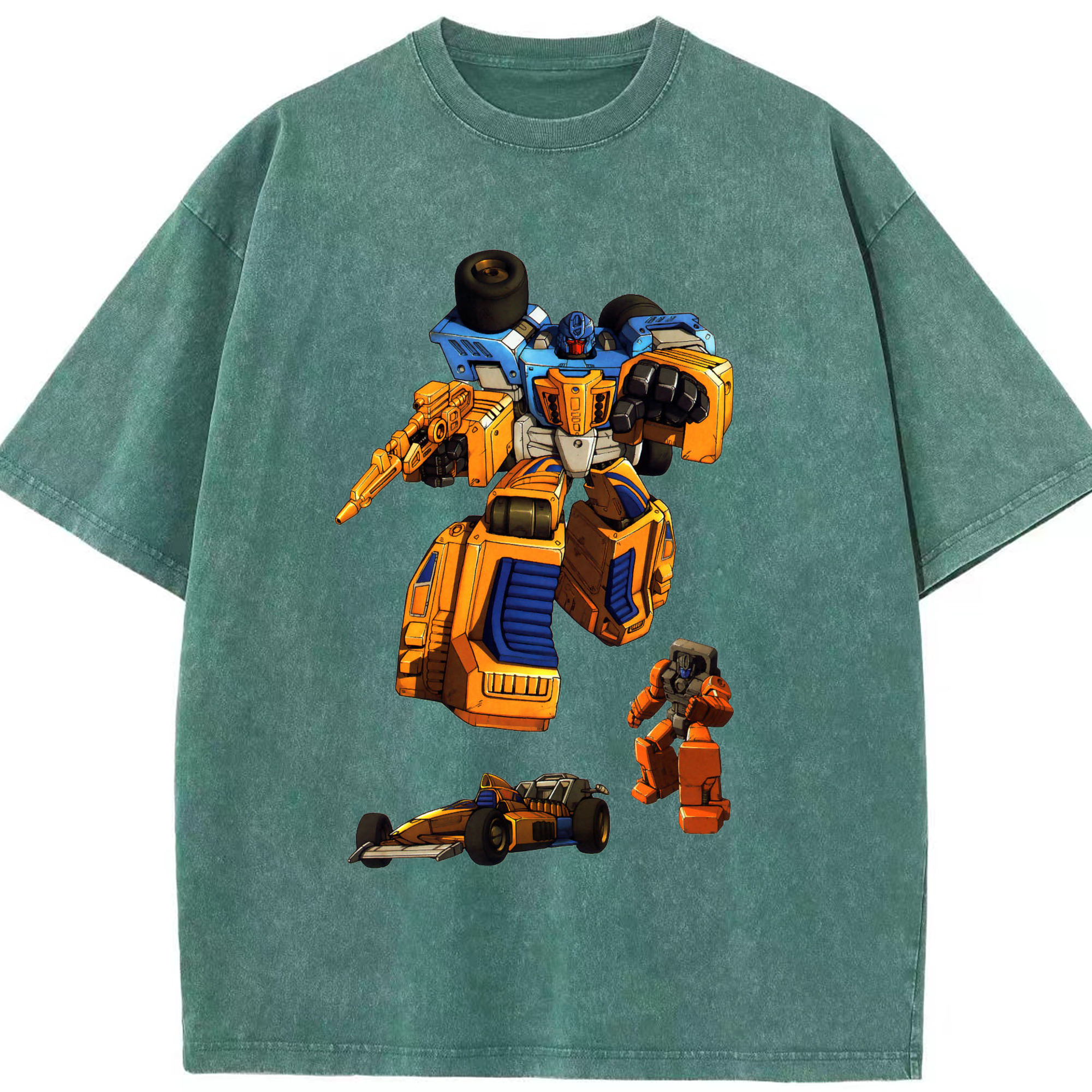 （画像用）  綿100% ヴィンテージ風 半袖Tシャツ（フロントプリント）